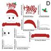 Christmas Decorations Door Stickers Cartoon Reindeer Tree Home Merry Window Christmas Claus Dec Q2A4