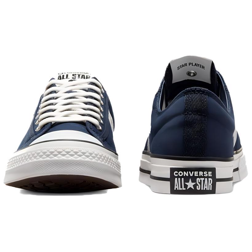 Converse Star Player 76 Comfortable Abrasion Resistant Breathable Low top Skateboard Shoes Unisex Blue White A07518C