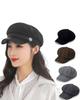 Newsboy Hats For Women Ladies Warm Wool Visor Beret Cap Soft Outdoor Vintage Cabbie Cap In Spring Autumn Winter