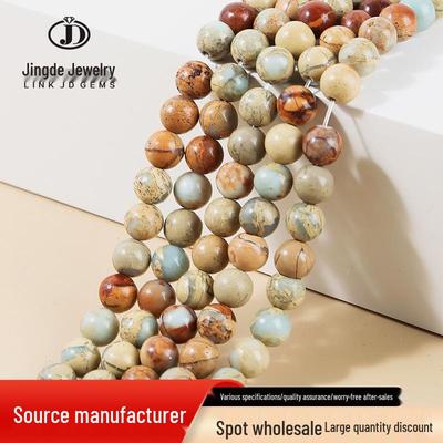 חרוזי אבן שואשאן רופפים לאביזרי תכשיטים בעבודת יד - צמיד וחרוזים עגולים מוצרים מוגמרים למחצה