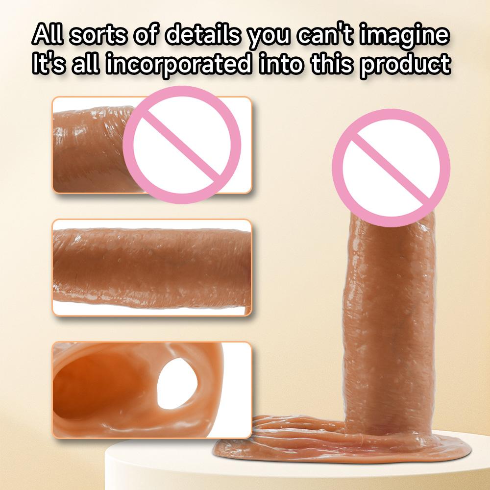 4 Sizes Silicone Dildo Penis Sleeves, Penis Enlarger, Delayed Ejaculation, Reusable Dildo Sleeves, Adult Sex Toys, Sex Toys