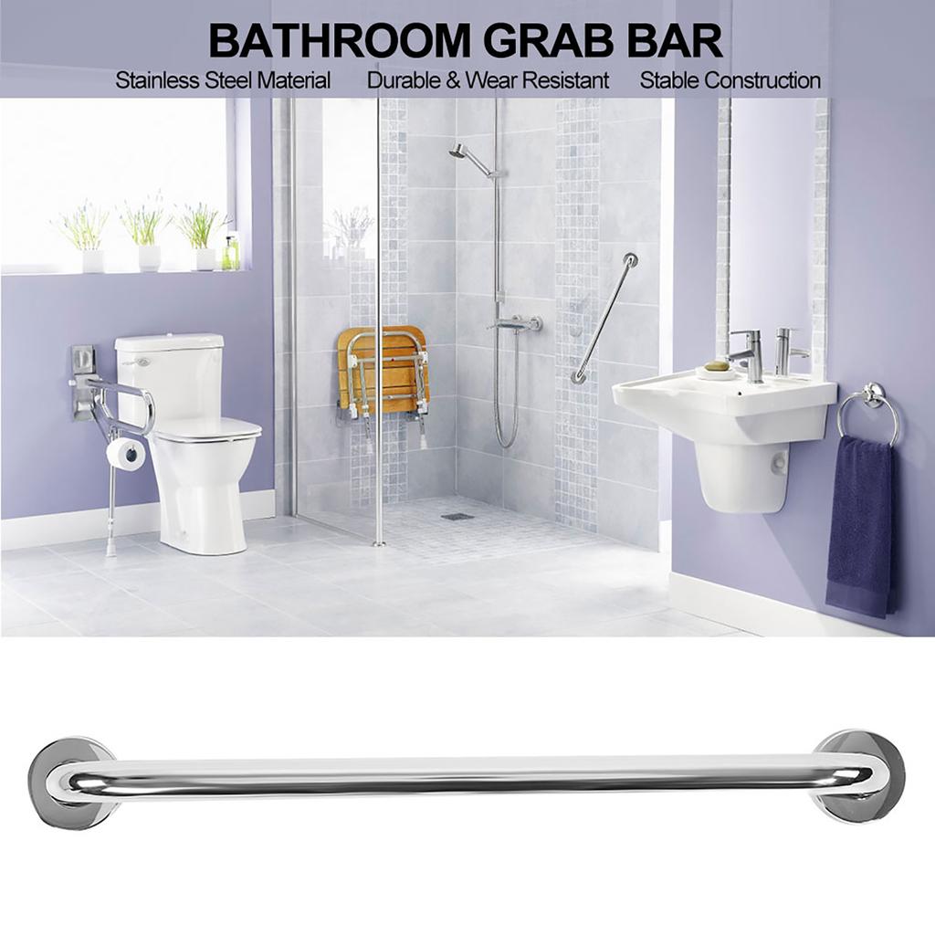 Barra de seguridad para bañera de acero inoxidable de 50 cm de grosor para baño, ducha e inodoro.