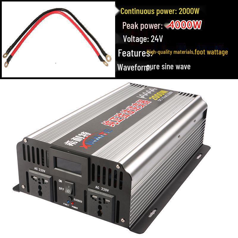 Pure Sine Wave Inverter 3000W/2000W/1000W, 12V/24V/48V to 220V for Car and Home Use