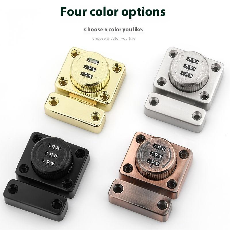 3 Digit Combination Password Cabinet Lock Non-punch Keyless Security Latch Anti-theft Child Safety Door Lock