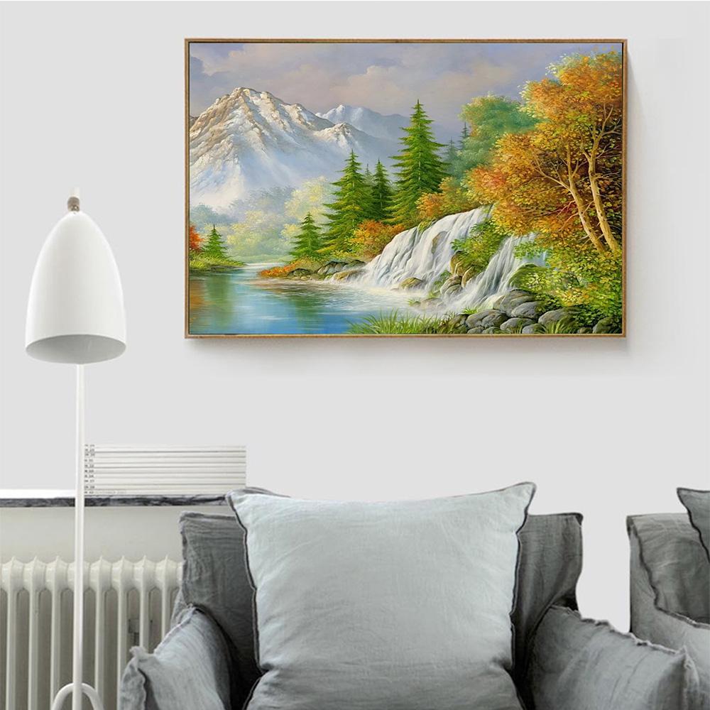 

HUACAN 5D DIY Алмазная картина Полная дрель Пейзажная живопись Алмазная вышивка Мозаика Вышивка крестом Full square 25*30 cm