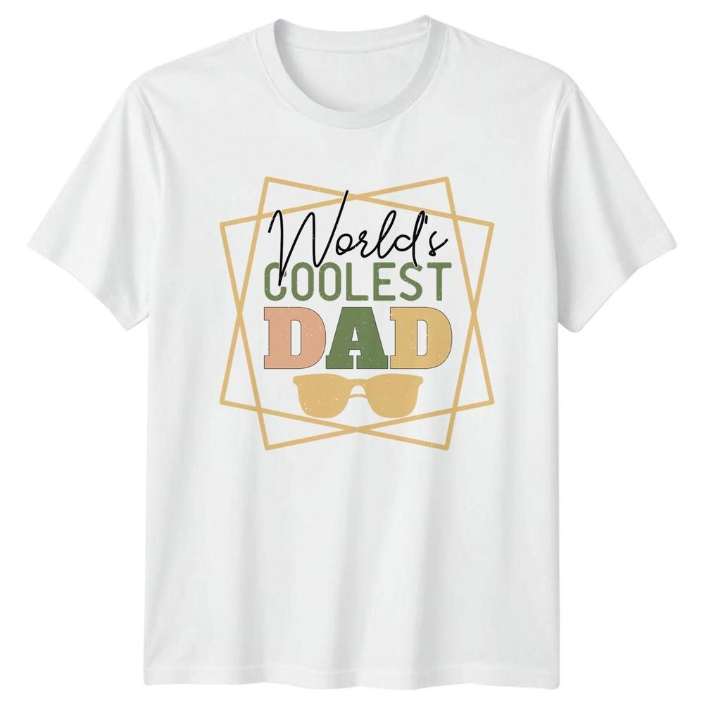 Worlds Coolest Dad Unisexs TShirt Fathers Day Family Fathers Day Gift For Him S