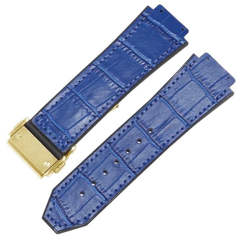 Классический ремешок для часов Hublot Big Bang Series из натуральной кожи — фото 22