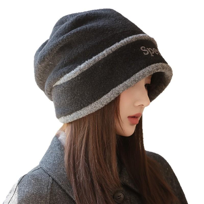 Herbst und Winter neue Tasche Kopf Hut vielseitig warm Plüschwolle Hut winddichter Hut Kinder Outdoor Reise Stapelhut