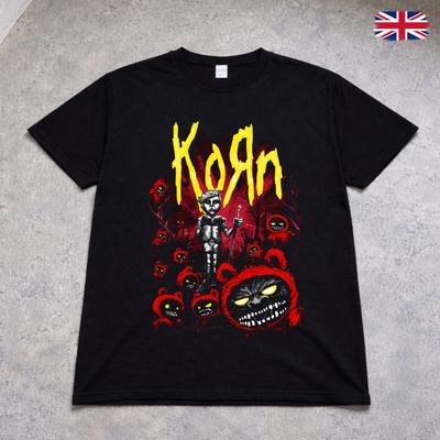Korn T Shirt Horror Teddy Bear Graphic Metal Band Tee Adults Kids Black