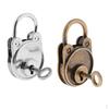 2 Pieces Old Vintage Style Mini Padlocks Bronze + Sliver
