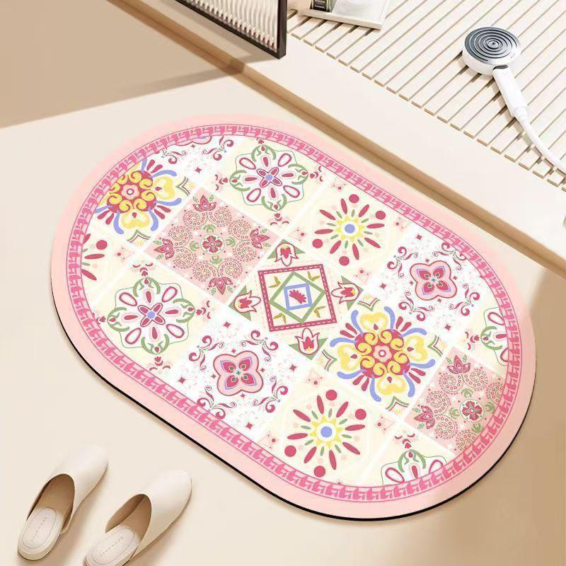 Badezimmer saugfähige Diatomeenerde Toilettentürvorleger Toilette Toilette Bodenmatte Toilette Teppich