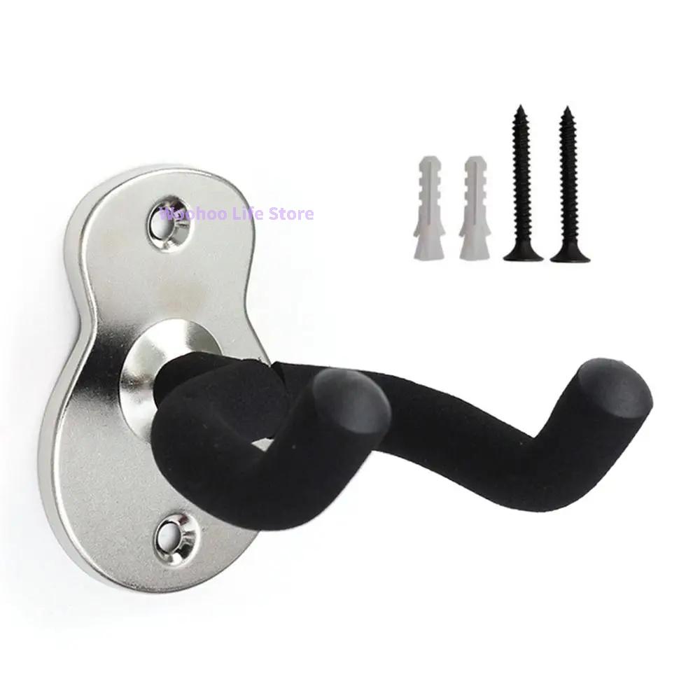 Guitar Wall Hanger Wall Mount Guitar Hook Ukulele Wall Holder Bass Guitar Hanger Metal For Home Studio Display