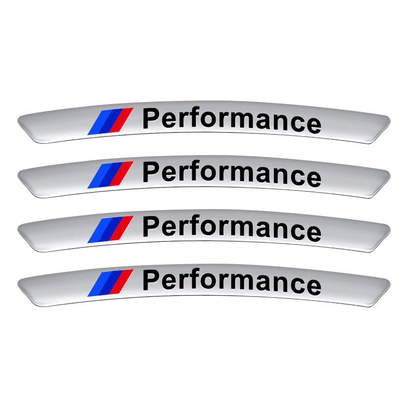 4Pcs Auto Wheel Hub Badge Tire Rim Stickers Accessories For BMW E46 E39 E90 E60 E36 F30 F10 E34 E30 F20 E92 M3 M4 X5 X6