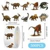 500pcs/roll Dinosaur Animal Sealing Stickers Cartoon Reward Sticker Scrapbook Luggage Phone Case Cool Decals Decoration Supplies