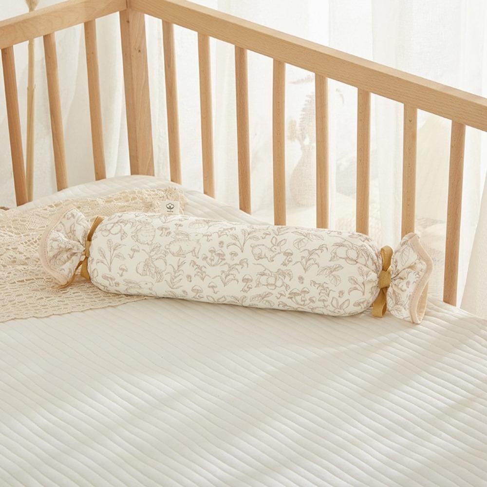 Side Lying Candy Gauze Pillows Washable Cylindrical Pillow Seersucker Pillow 0-6-12 Months