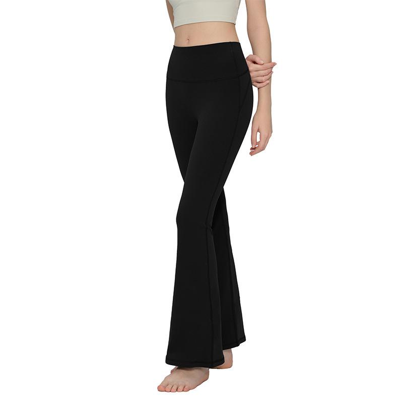Nude Feel Flare High Waist Yoga Pants for Women - Slimming, Elastic, Casual Pilates Fitness Pants