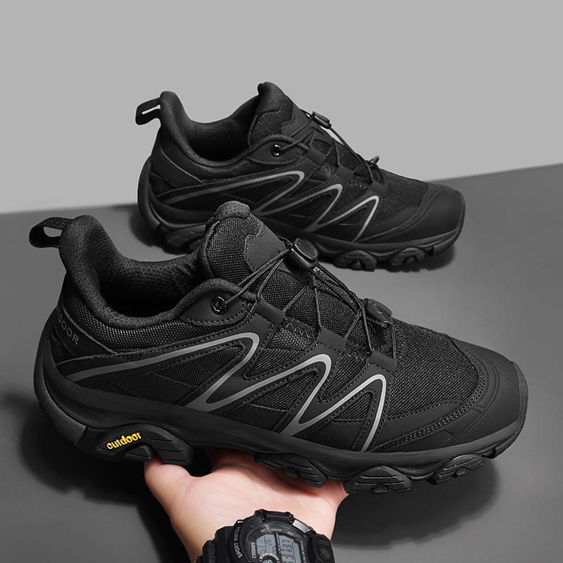 New men's casual single shoes fly-woven breathable fashion running men's shoes soft-soled sports shoes