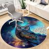 1pc Fantasy Owl Artwork Chair Carpet for Office, Non-slip, Soft and Durable Office Rug for  Decoration, Perfect for Office yy251229180