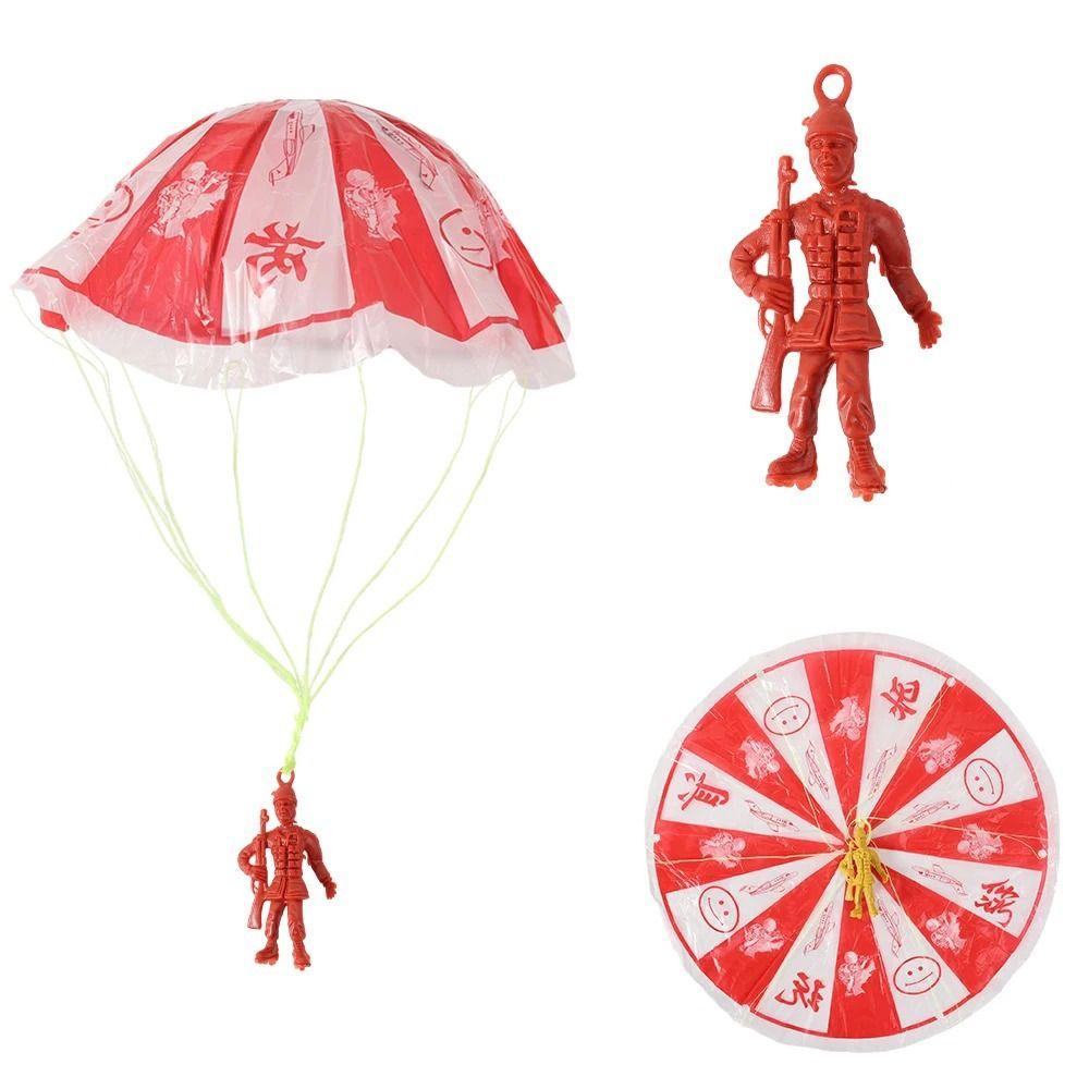 10pcs Figure Soldier Children's Educational Outdoor Toy Parachute Soldier Sports Play  Educational