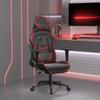 Day and Night - Day and Night Gaming Chair with Footrest Synthetic Leather Black Red Red