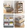 Multifunctional Plastic Storage Box With Handle Desktop Organizer For Food Bathroom Kitchen Cabinet Storage Organizer