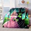 Magic Witch And Friendship Blanket Flannel Blanket for Bed, Sofa, Camping, Hiking, Picnic Essentials, Gift for Family Fan Gifts