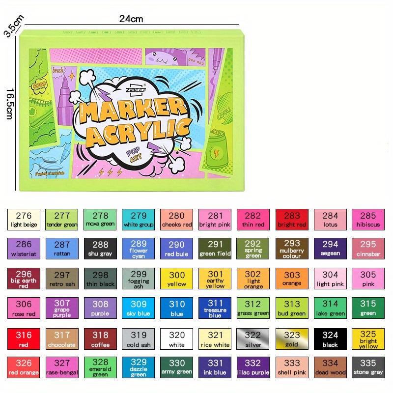 Conjunto de 18-84 canetas marcadoras de tinta acrílica, caneta marcadora à base de água com ponta macia, ponta de pincel macio, tons de pele, marcadores de arte para pedras, azulejos, vidro, cerâmica, madeira