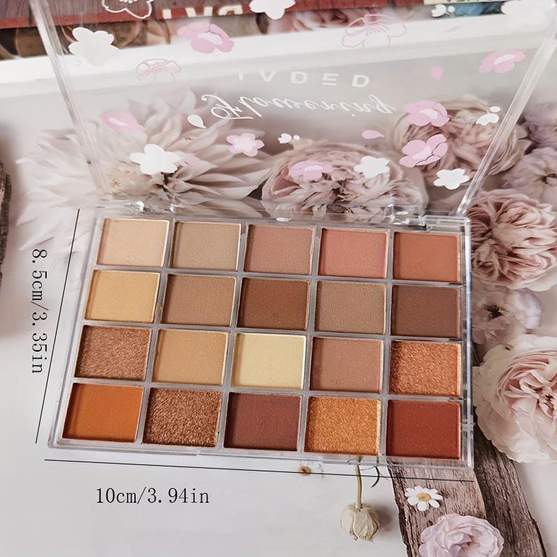 Pure Desire Lidschatten-Palette mit 20 Farben, erdfarben, perlmuttartig, matt, tragbar, täglich, vielseitig, für Studenten