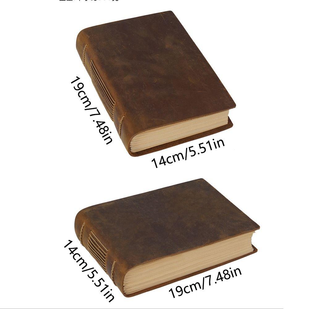 Unlined Embossed Sketchbook Vintage Bound Daily Notepad Antique Drawing Journal  School