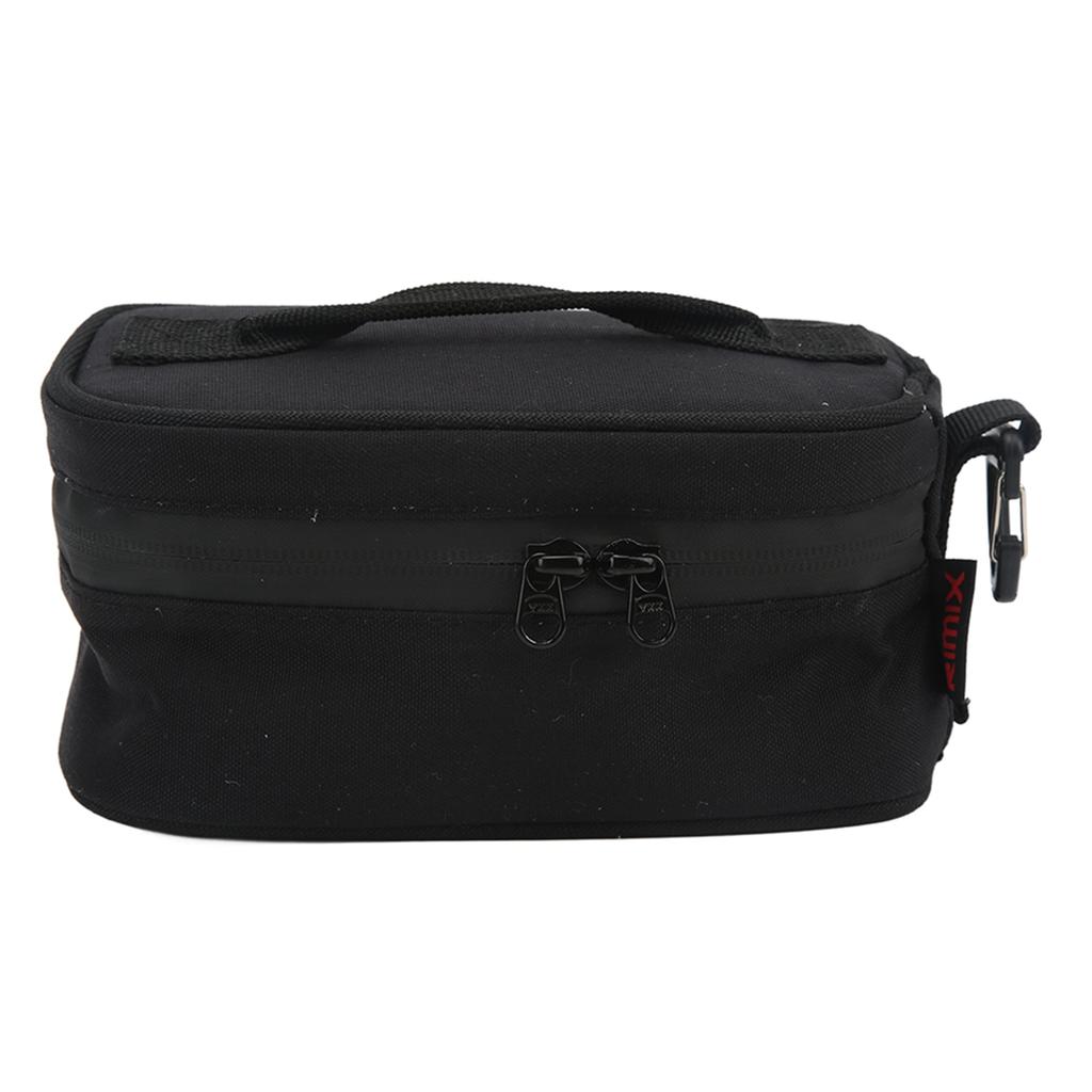 Insulated Lunch Bag Built In Insulation Layer Outdoor Picnic Bag Picnic Tote Bag for Camping Traveling Black