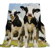 Cow Print Blanket Black and White Bed Cow Soft Sofa Comfortable Warm Blanket Plush Gift Bedroom Decoration
