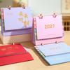 Portable Flip Calendar Minimalist Desk Calendar Trendy 2027 Standing Calendar Study Room