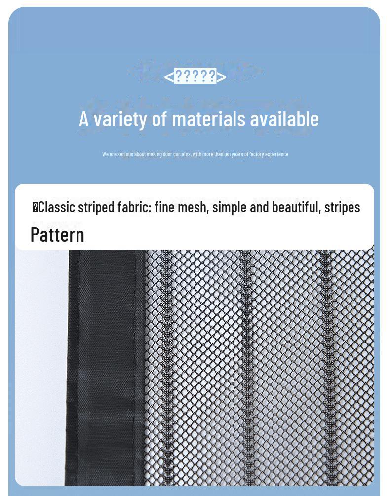 Stanzfreier magnetischer Moskitonetz-Türvorhang für Schlafzimmer