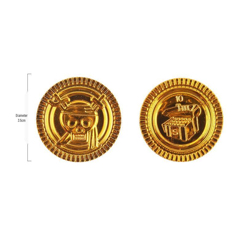 100-Piece Pirate Treasure Chest Coins: Decorative Halloween Figurines for Pirate Themes