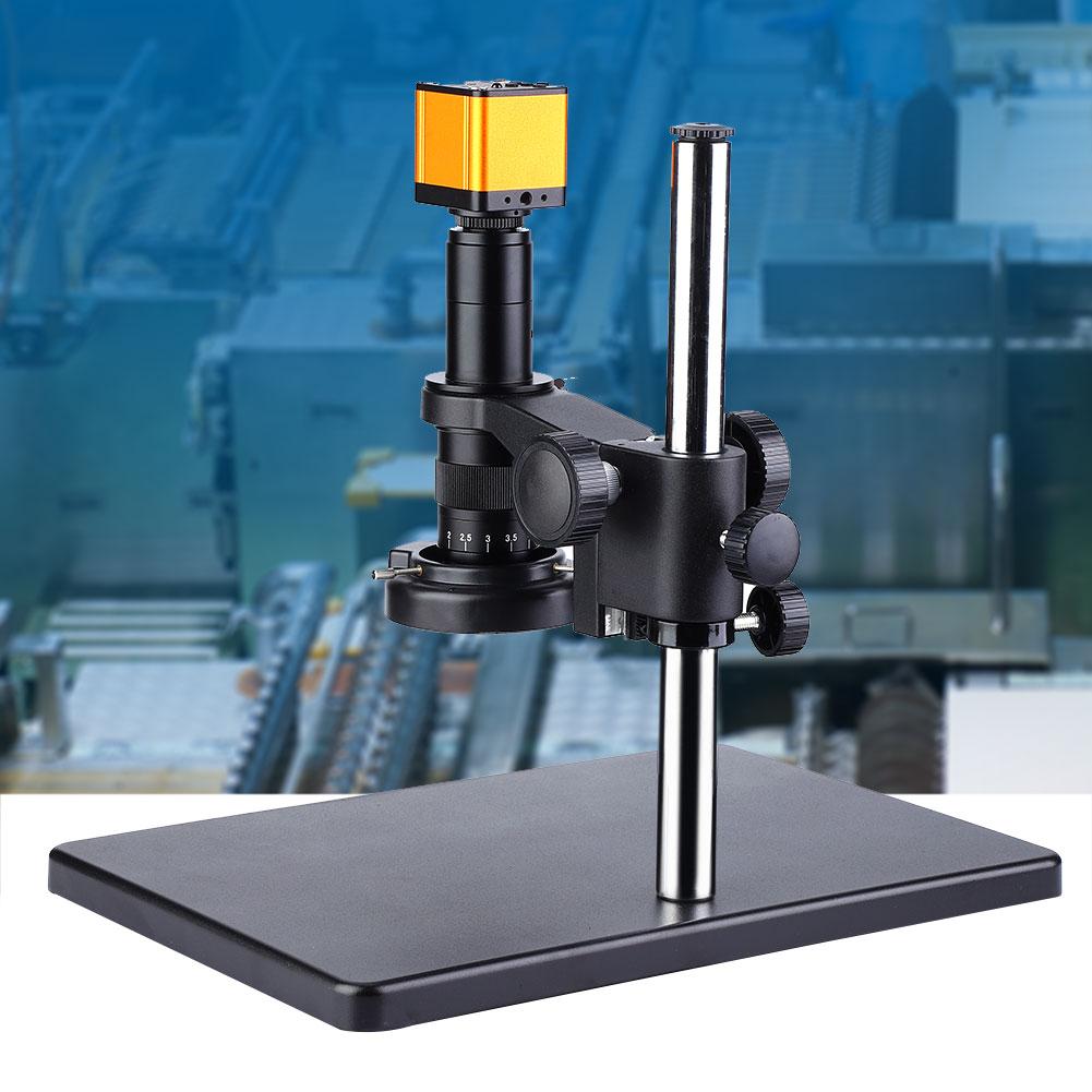 16MP HDMI USB Video Microscope Camera + 45LED Ring Light Universal Bracket