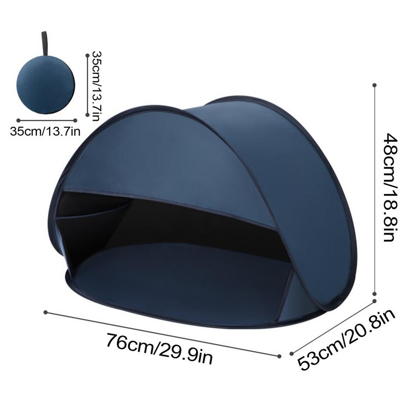 Kopfschattenzelt Sofortiges Strandzelt Kopfschattenschutz Baldachin Gesicht Kopfschattenschutz Zelt Tragbares Atmungsaktives Kleines Zelt