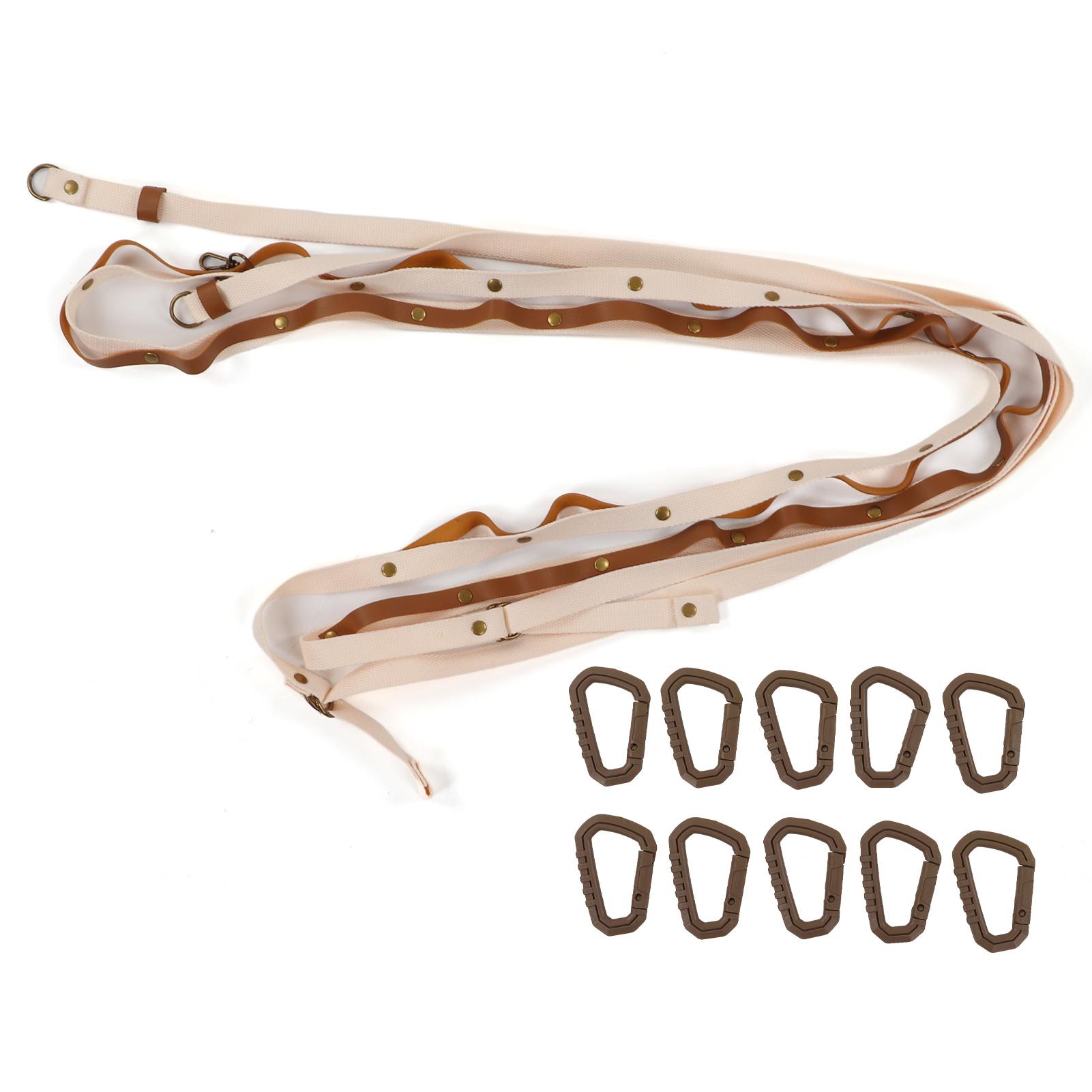 

Ремень для хранения вещей на кемпинге, веревка для подвешивания на открытом воздухе, органайзер с D-образными крючками для кемпинга