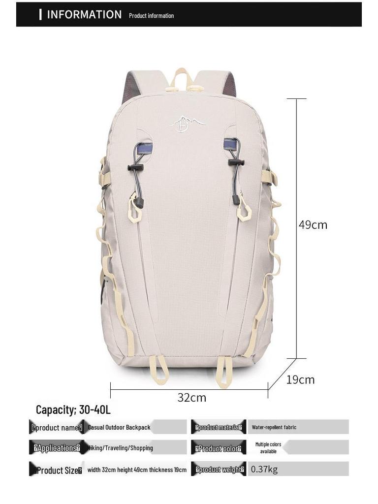 2025 Lightweight Winter Hiking Backpack for Men & Women - Large Capacity, Ideal for Outdoor Travel & Climbing