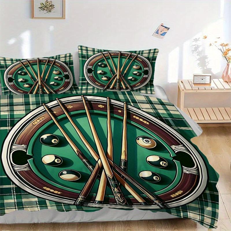 3pcs Pool Balls Soft and Comfortable Breathability, Bedding Set, Machine Washable, Suitable for All Seasons114