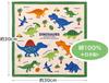 Skater Handkerchief 30x30cm Dinosaur Picture Book HKC30-A