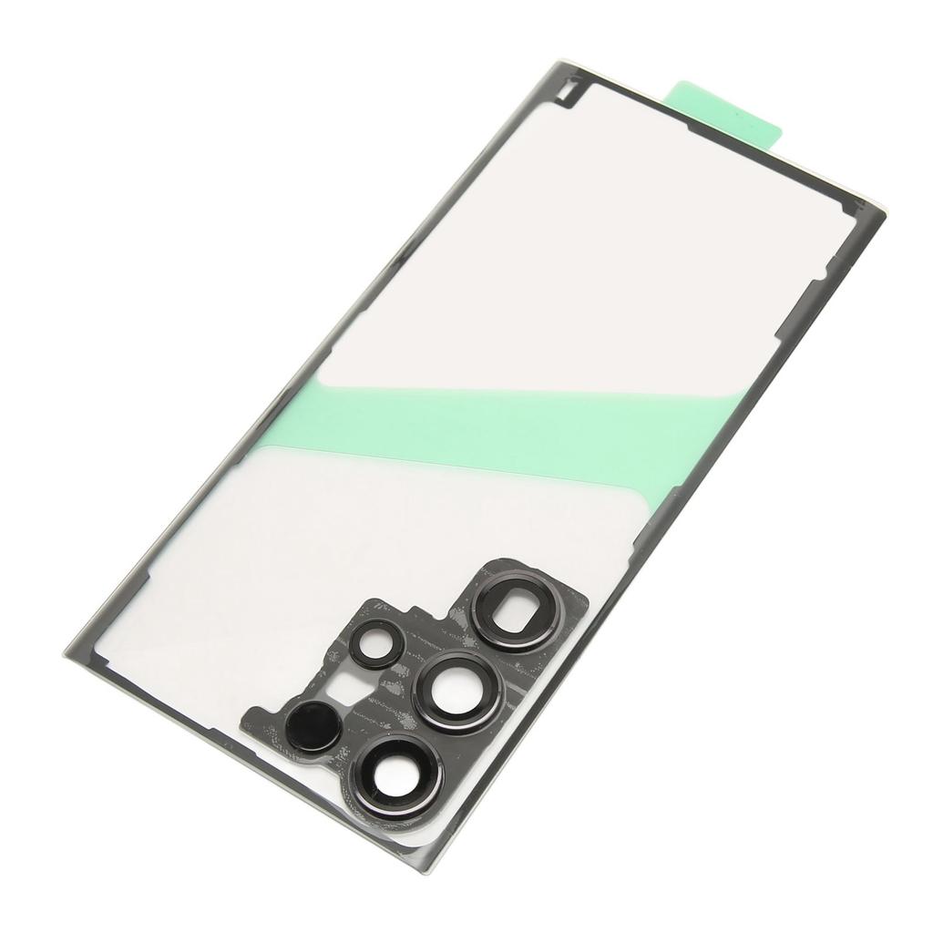 Back Glass Cover Replacement for Galaxy S23 Ultra 5G Transparent Phone Rear Panel Housing Cover with Camera Lens Phone