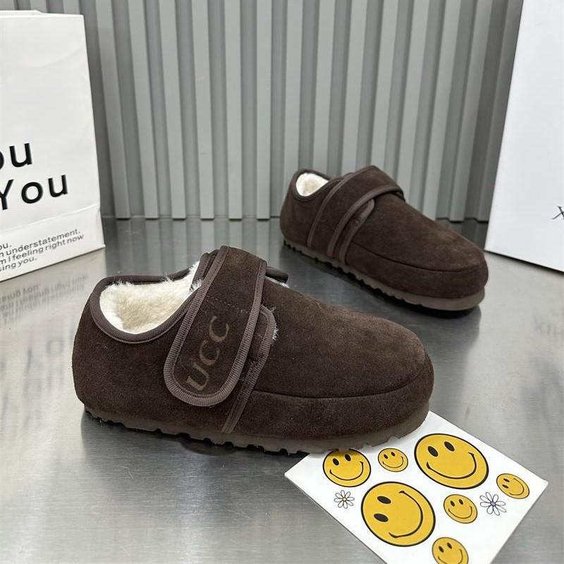 

Velcro 2024 новые однопедальные туфли Mary Jane из бархата с хлопковой сумкой на голове, модные универсальные теплые туфли Doudou 40