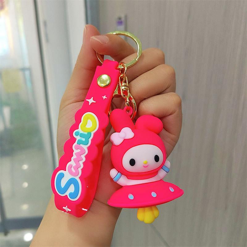 Adorable Cartoon Keychain Silicone Accessory For Cinnamoroll And Friends My Melody