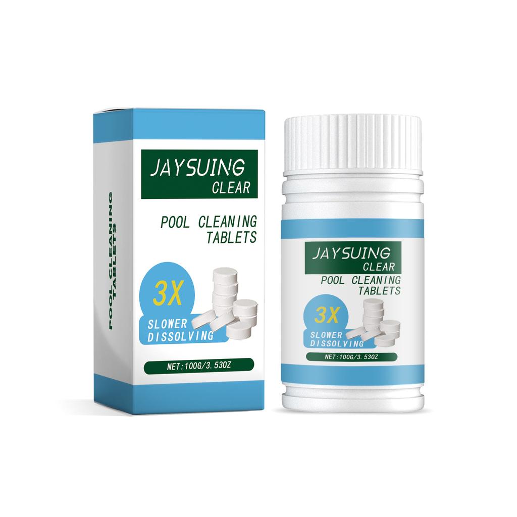 Pool Effervescent Tablets Fast-Dissolving Chlorine Pool Cleaner Water Treatment Tablets 100g