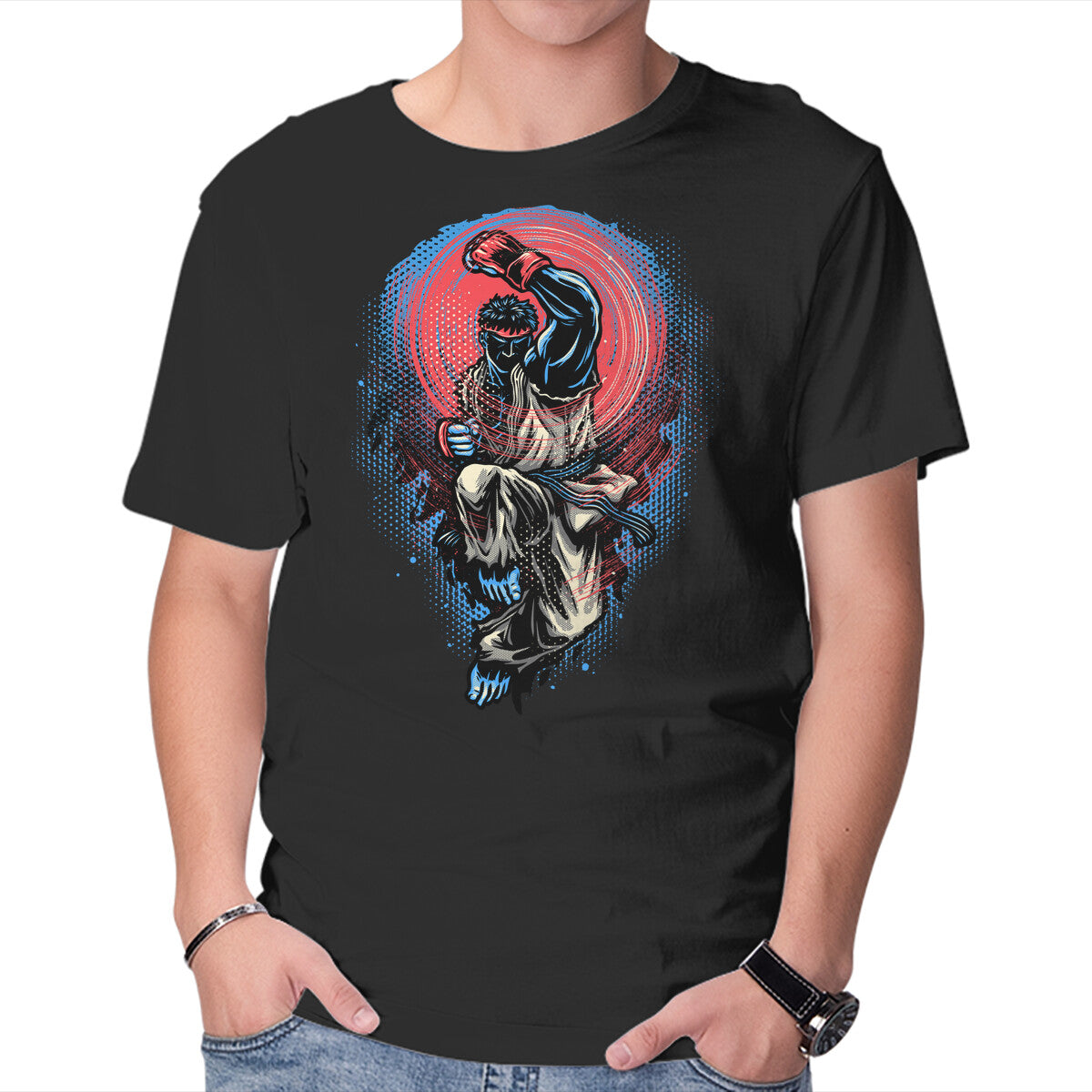 Unisex Crew Neck T-Shirt Power Of The Fireball Graphic Short Sleeve Casual Tee XXXL