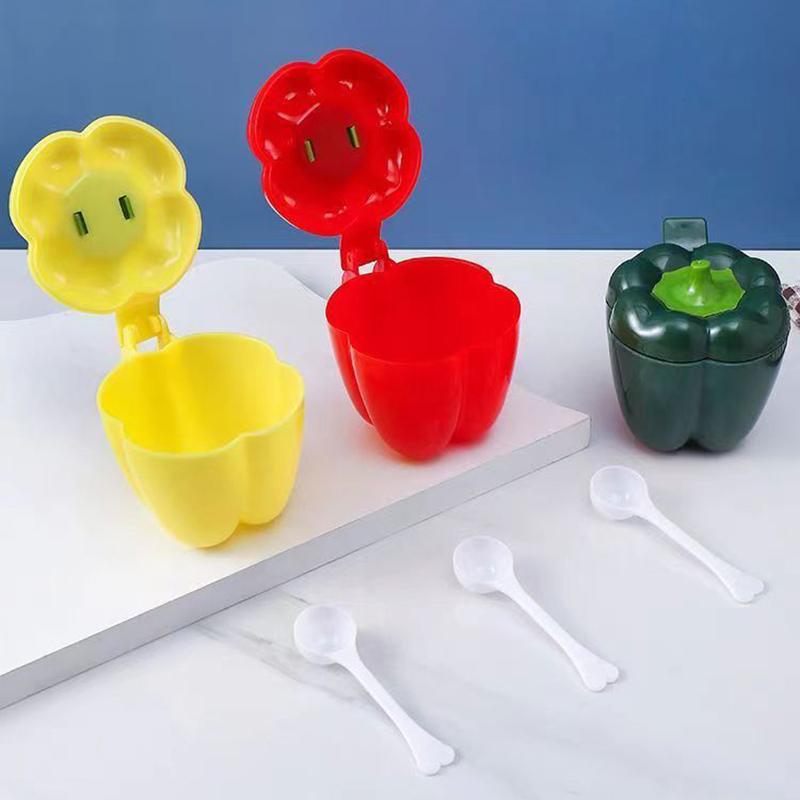 1Pc Plastic Creative Seasoning Jar Container Spice Rack Organizer Outdoor Camping Seasoning Bottle Kitchen Gadget Set