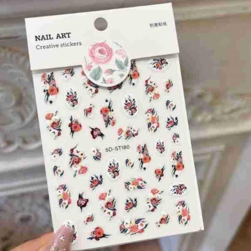 

DIY Nail Stickers With Flowers Light Thin Fit No Curling Edges Makeup Decoration
