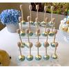 6 Inch Wooden Honey Mixing Stirrer Dipper Stick 40pcs Collecting Dispensing Drizzling Honey Spoon Dipper Jam Portable Wedding Party Gift (40, 6Inch)