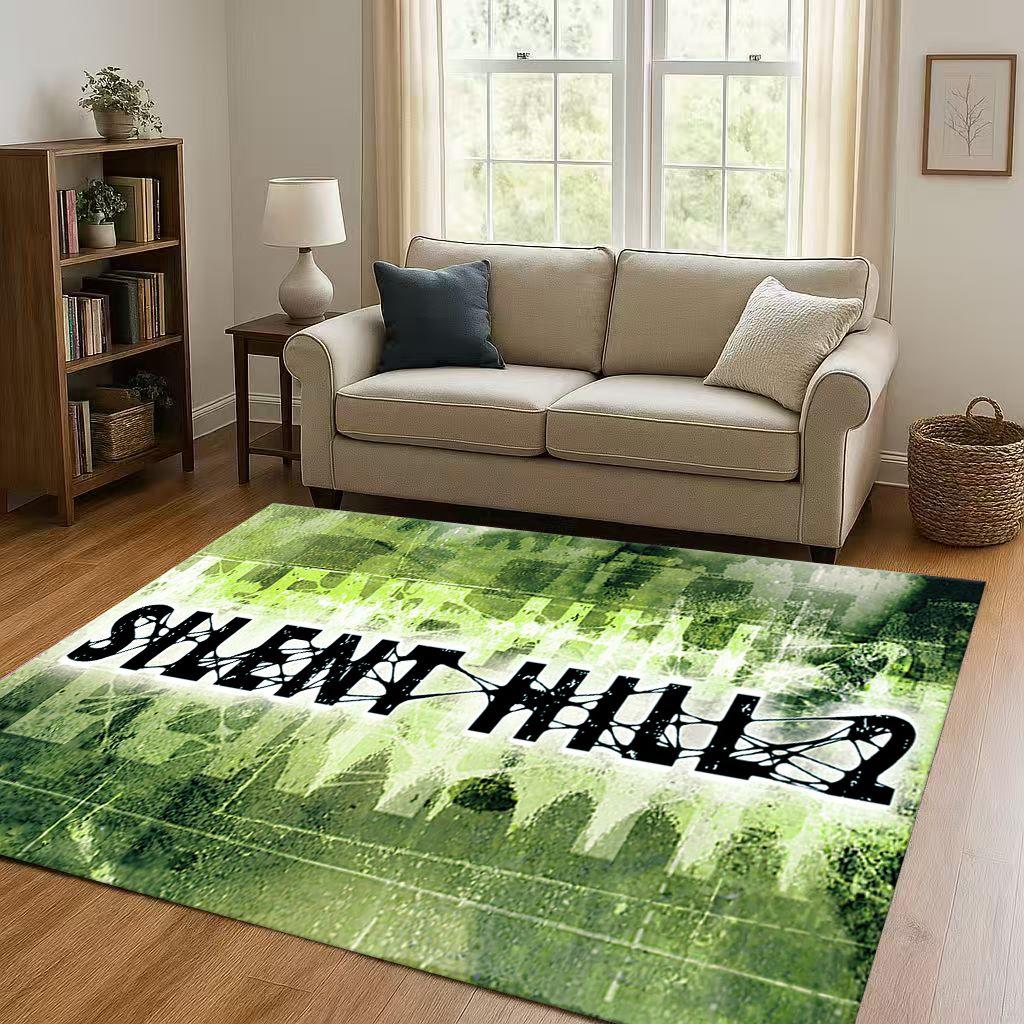 Retro Game Silent Hill Pyramid Head Horror Movie Living Room Non-Slip Area Rug Carpet for Bedroom Playroom Sofa,Home Doormat