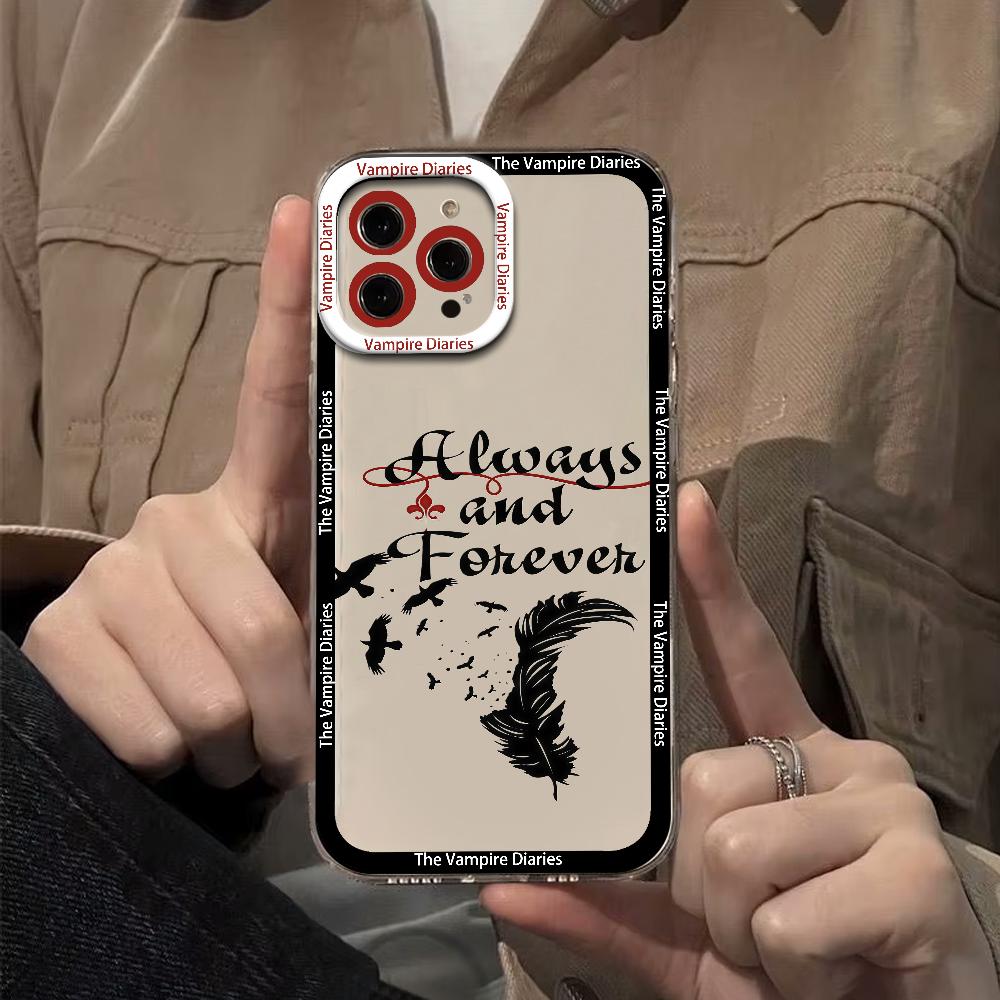 Fantasy TV phone case For Samsung Galaxy S25 Ultra S24 FE S23 S22 Plus Clear Shockproof Soft Bumper The Vampire Diaries Galaxy S23